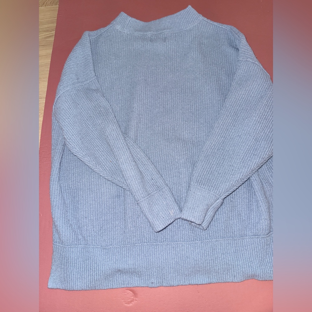 Aerie size small oversized Soft Blue Crew Neck Sweater - Picture 9 of 12